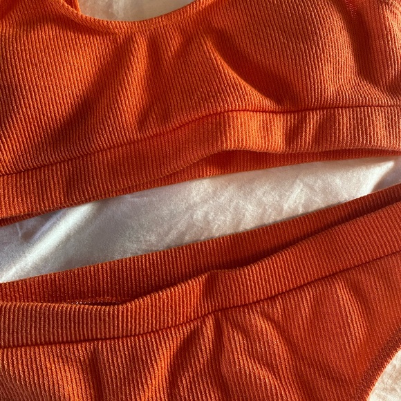 SHEIN Burnt Orange High Waisted Swimsuit - Picture 3 of 6